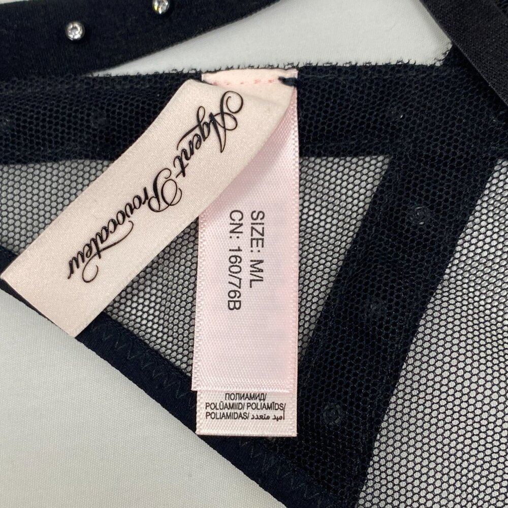 Agent Provocateur Judy Black Studded Thong M/L New $165 - Picture 6 of 7